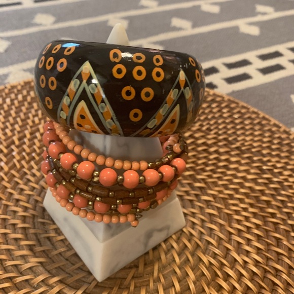 🐞2 for 30🐞 Funky Bangle Set - Picture 1 of 4